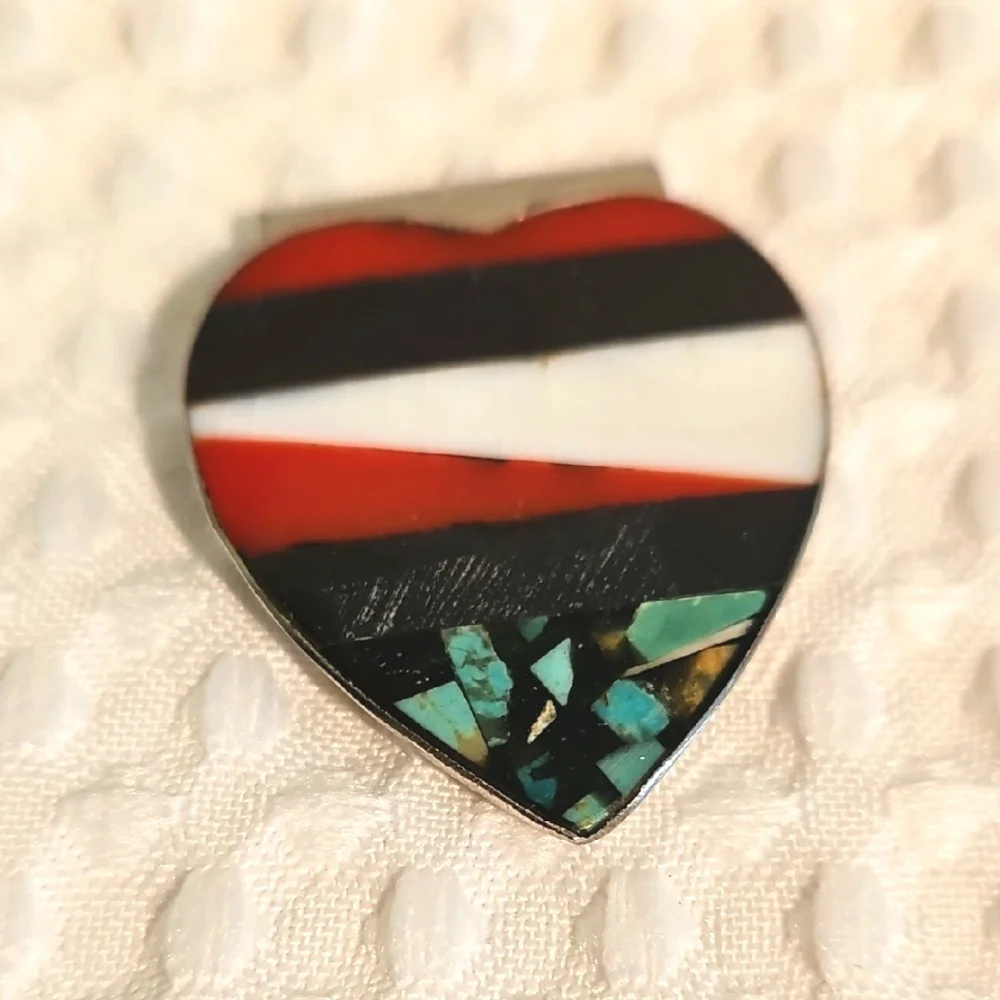 Money Clip w/inlaid Stones